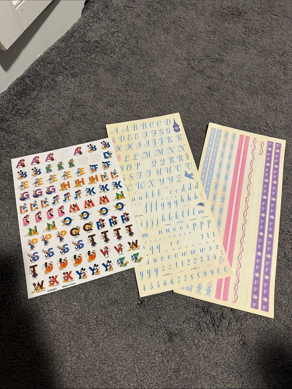 Disney Sticker Sheets, Disney scrapbooking stickers